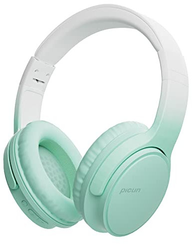 Sungive Cuffie On-Ear Bluetooth 5.3 wireless e cablate｜30h autonomia & ricarica rapida｜Chiamate HD, riduzione rumore｜158g pieghevoli｜Per gaming/ufficio/studio｜Compatibili con iOS/Android/PC,Verde