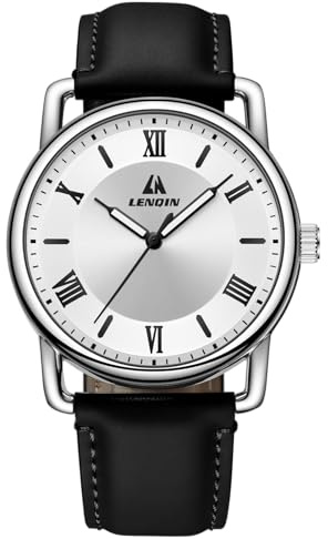 LN LENQIN Mens Watches Military Watch Analog Quartz Watches for Men | Army Tactical Sports Field Watch Easy Reader 38 mm Waterproof Men's Wrist Watches with Nylon or Leather Band