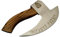 Chigoza Handmade Carbon Steel Pizza Cutter | Viking-Inspired Pizza Slicer with Ash Wood Handle & Leather Wrapping | Norse Rune Design | Durable Blade & Leather Sheath (Silver)