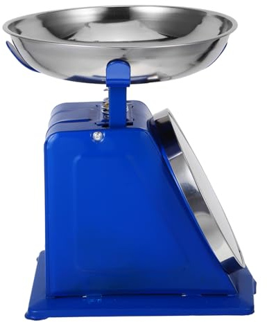 IMIKEYA 10kg Báscula De Cocina De Acero Inoxidable Báscula Mecánica De Alta Precisión Recipiente Desmontable Para Decoración Rústica y Preparación De Comidas