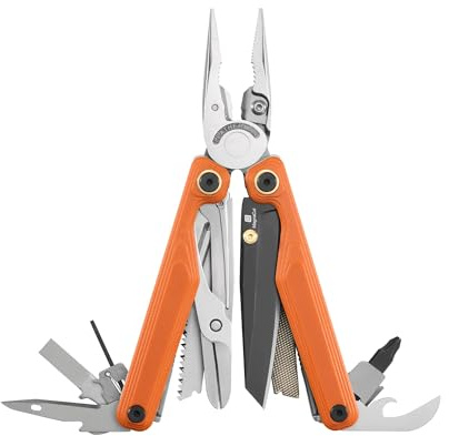 Leatherman Wave Alpha Multitool - 16-in-1 Werkzeuge mit MagnaCut-Klinge, Säge, Feile, Innovativer Schere und mehr Bedienkomfort - Canyonland