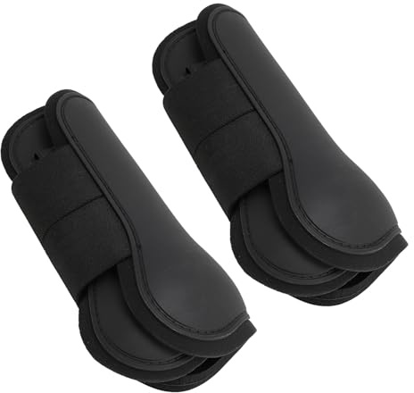 Yctze Paire de Guêtres Confortables Ouvertes sur Le Devant pour Cheval – Équipement de Protection Multifonctionnel pour Le Saut, l'équitation et la Participation. (S 5,7 Pouces)