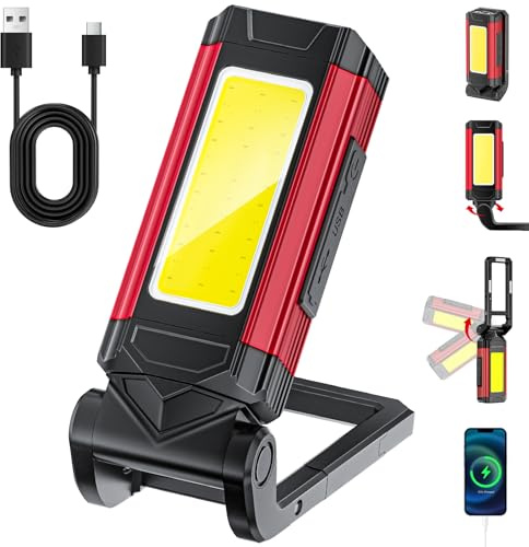 Starvortex 7 Modos Impermeable Linterna de Trabajo LED Recargable 2800mAh