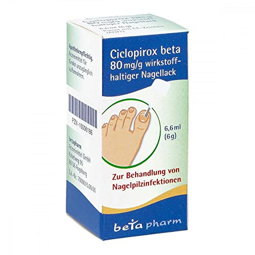 CICLOPIROX beta 80 mg/g wirkstoffhalt.Nagellack