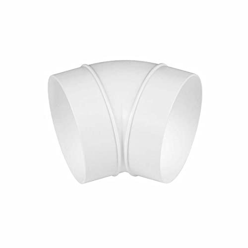 Gomito per condotto – 125 mm / 45 gradi – Tubo rotondo – Ventilazione curva – Connettore tubo