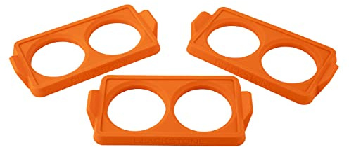 BLACKSTONE 5600 Silicone Egg & Omelet Ring (Set of 3) for Breakfast, Non Stick Food Grade Round Egg Cooking Shapers Ring Mold for Pancake, Patties & English Muffin – Portable Griddle Accessories