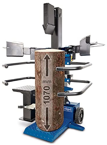 Scheppach Compact 8T Holzspalter stehend | 7,95 Tonnen Spaltkraft 230V 3150W | Meterholz bis 1070mm / max. Ø 350mm | schwenkbarer Tisch für Kurzholz | Hartholz & Weichholz - inkl. Fahrvorrichtung