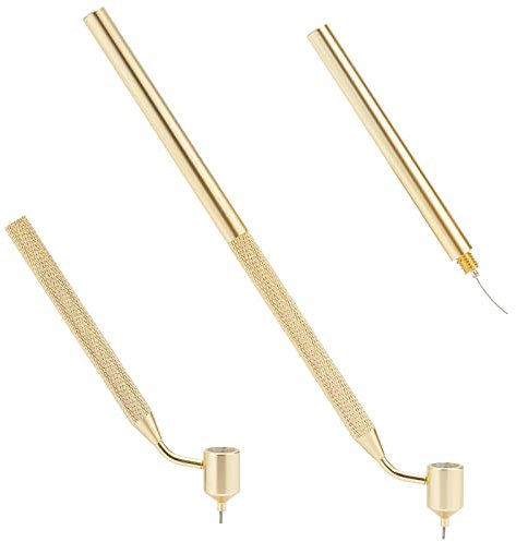 GORGECRAFT 1PZ Inclinado Pluma de Pintura de Línea Fina Pluma de Escritor Fluido Retro Aluminio Fineliners Pintura Pluma Artistas Estudiante Boceto Herramientas de Dibujo Portátiles Arte Caligrafía