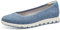 s.Oliver Damen Ballerinas Plateau Bequem, Blau (Indigo), 38 EU