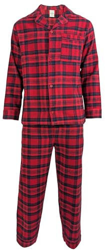 Location Clothing Pyjama pour homme en flanelle de coton brossé Tailles S-4XL, Esq Red Parade, XXXXL