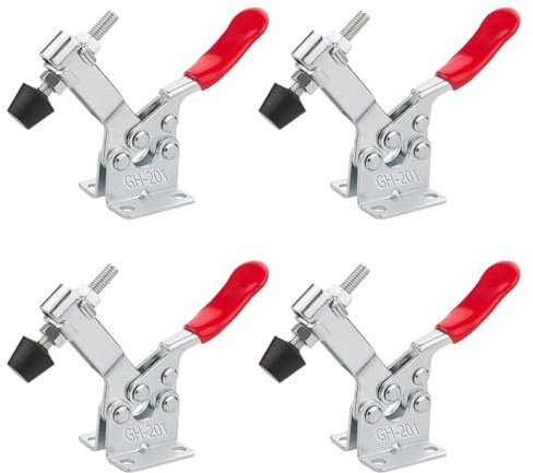 Toggle Clamp Push Pull Toggle, Abrazadera Horizontal, 4 Piezas Abrazadera De Palanca, Abrazadera de Palanca Rápida, Herramienta de Liberación Rápida, Para Operación De Máquinas, Carpintería, Soldadura