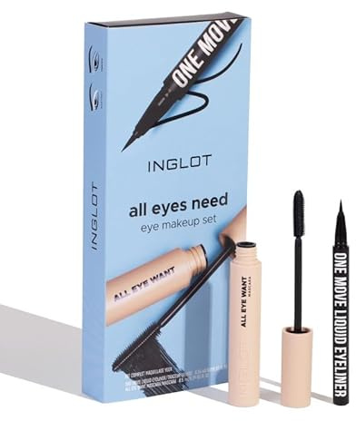 Elevanty INGLOT ALL EYES NEED EYE MAKEUP SET - All Eye Want Mascara + One Move Liquid Eyeliner
