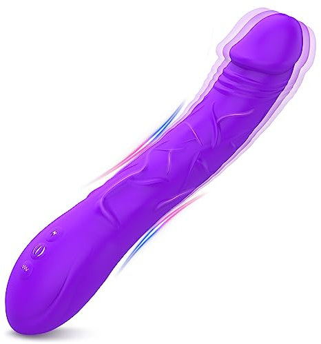 Vibratore Sessuali Realistico per Donna, Vibratore Sex Toys Dildo con 10 Modalità di Vibrazion, Vibratoreper Donna Professionale per Punto G Squirting, Vibratori Donna Pene Finto Per Donne (Viola)