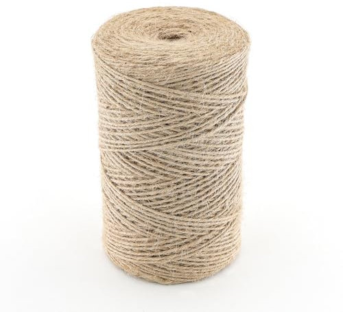 alwaiiz Filo di iuta 2 mm x 400 m, resistente agli strappi, filo di iuta, adatto per confezioni regalo, artigianato e giardinaggio leggero, marrone