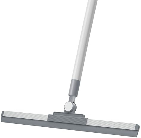 AZLIFEEU Adjustable Floor Squeegee with Replaceable Blade - Long Handle Wet Room & Shower Squeegee for Water Removal, Glass & Tile Cleaning