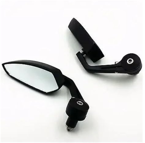 CMGGMKEZDP pour Cbr600 F2 F4 CB Noir 7/8 22mm Guidon Bout Rétroviseur Latéral Rétroviseur de Moto