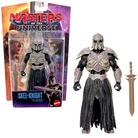 Masters of the Universe - Cavaliere Skel, action figure da 14cm ispirata al film del 2026, personaggio armato con 14 articolazioni mobili e accessorio spada incluso, 6+ anni, JKH93