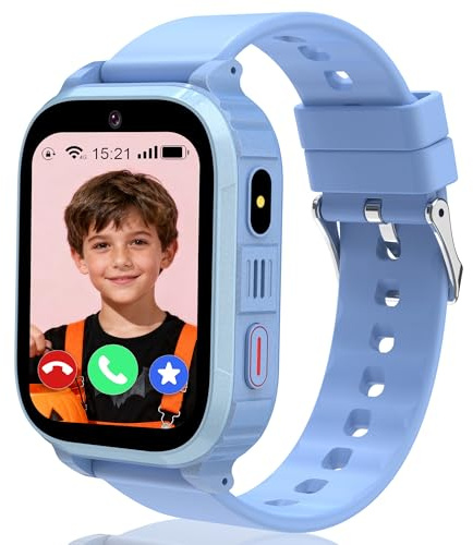 Moikmlih Smartwatch Bambini GPS con video 1,83” schermo HD 4G e chiamate telefoniche, SOS, con localizzazione in tempo reale e modalità scuola, ottimo regalo per bambini e bambina dai 5 ai 14 anni