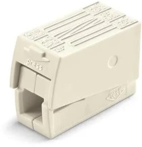 WAGO 2-Leiter-Leuchtenklemme 224-112 | Nennquerschnitt: 2,5 mm², für ein- und feindrähtige Leiter, 100 Stück, Leuchtenseite geeignet für alle Leiterarten, für Umgebungstemperatur max. 60°C