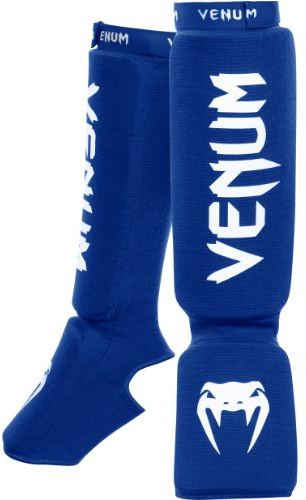 Venum Kontact Shin Guards, Blue