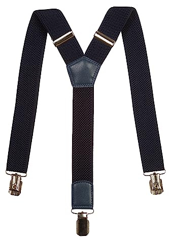 Olata Bretelle per Bambini 5-12 Anni, Tinta Unita con Clip, 30 mm | Bretelle regolabili a Y da 30 mm per 5–12 anni, con clip robuste.