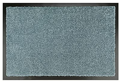 WohnDirect Premium Fußmatte Grau 50x70 cm für Innen und Außen - Schmutzfangmatte mit sehr guter Schmutzaufnahme - rutschfest & waschbar - Küchenteppich, Teppich Läufer, Küchenläufer, Eingangsmatte