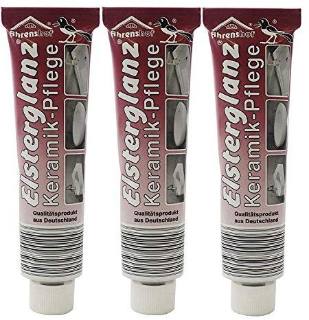 3x 150ml Elsterglanz Original Keramik-Pflege, Keramikreiniger, Keramik Politur