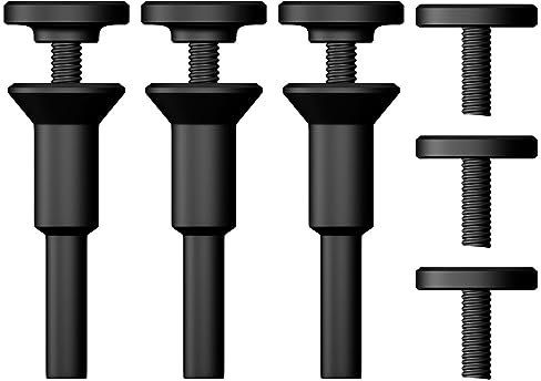 Crossarctic Lot de 3 supports de mandrin de montage de roue coupée de 0,95 cm et 6,35 mm avec tige d'arbre de 6,35 mm pour meuleuse à matrice, accessoires de perceuse, outil rotatif
