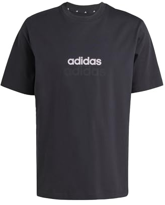 adidas Essentials Linear Single Jersey Tee Black/White