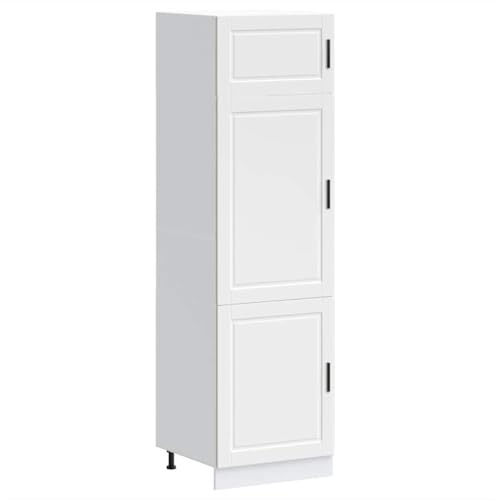 VidaXL Armadio Da Cucina Porto Bianco In Legno Multistrato, Mobile Da Cucina Alto, Unità Da Cucina Autoportante