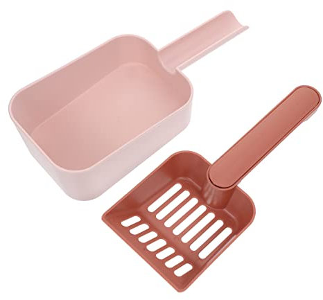 DECOMELODY 1set Cat Litter Scoop Professional Pet Poop Filter with Dustpan Easy Cleanup for Cats Dogs No Smell Material Efficient
