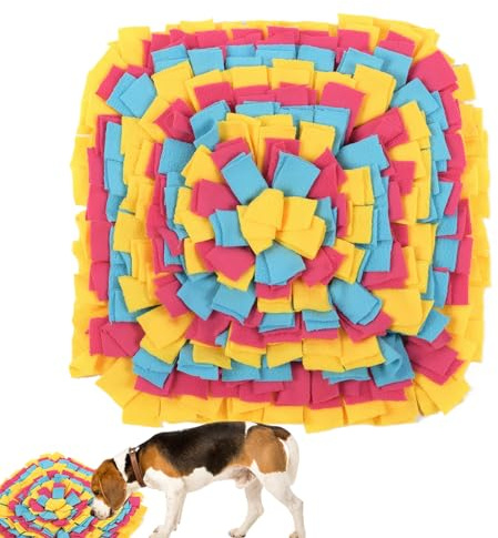 ExcellaElite Snuffle Mat for Dogs - Dog Snuffle Mat for Interactive Slow Feeding Game, Foraging Skills Mental Stimulation and Boredom, Puppy Feeding Smell Training
