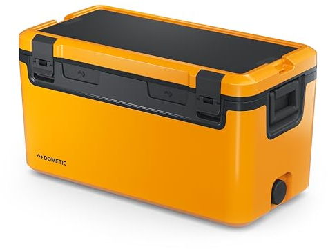 Dometic Recon Hardside Large - Passive Kühlbox 69L - Tragbare Thermobox inklusive Korb und Trennwand für das Auto, Reisen oder den Campingplatz - Glow