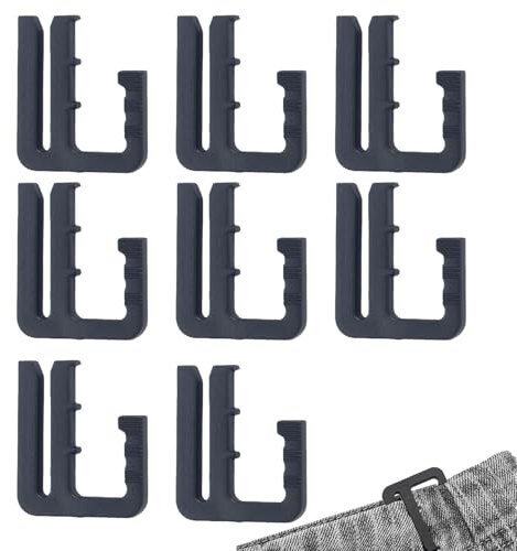 8 Stück Hosenbund Enger Machen Clip,Verstellbare Nagelfreie Taillenschnallen,Hosenverkleinerung,Abnehmbarer Jeansknopf Clips,Hosen Expander Button Hosenknopf,Adjustable Waist Tightener,Taillenspanner