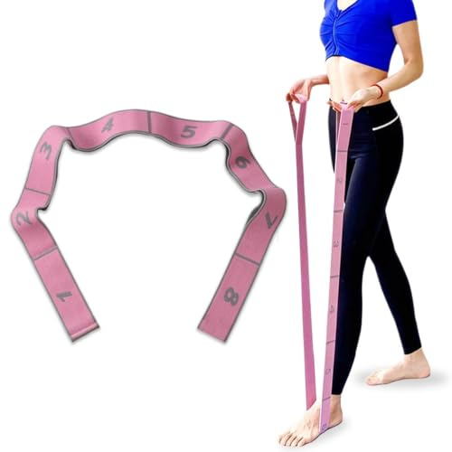 Fasce elastiche di resistenza, fasce elastiche per il fitness e fasce elastiche per lo yoga, fasce elastiche, fasce elastiche di resistenza per Pilates, fitness, stretching, allenamento, danza(Rosa)