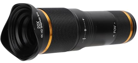 Sxhlseller Teleobjetivo Telefónico, Teléfono Móvil Teleobjetivo 20x para Viajar