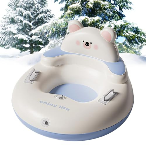 Trineo de Nieve,Juguetes de Deportes de Invierno con Asas | Tubo de Nieve Inflable para Niños de PVC - para Mayores de 3 Años Niños y Adultos Esquí en Parque al Aire Libre Jardín y
