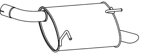 VEGAZ Rear silencer DS-345 rear X-TRAIL (T31) 8.9 kg 0.75 m