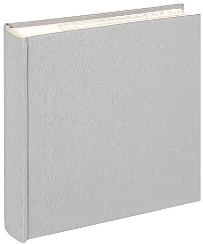 walther design Fotoalbum grau 200 Fotos 10 x 15 cm Memo-Einsteckalbum Leinen, Cloth ME-510-D