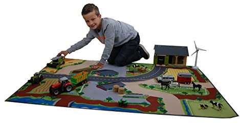Kids Globe Spielteppich/Teppich Bauernhof XXL (Spielmatte) 100x150 cm, 570347
