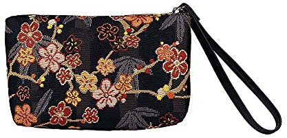 Signare Tapestry Small Wristlet Clutch Bag for Women, Ladies Wristlet Purses with Wrist Strap & Zip Closure