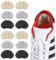 CUHZA 6 pares de almohadillas para el talón para zapatos demasiado grandes, almohadillas de talón, almohadillas de zapatos de gran tamaño, para zapatos demasiado grandes