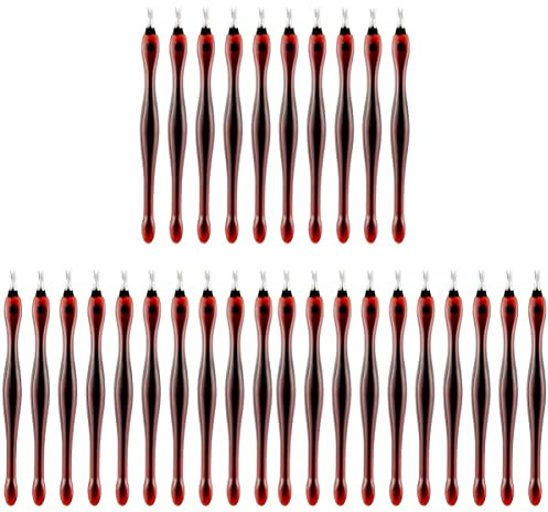 Didiseaon 120 Piezas Empujador De Cutículas De Manicura Pies Empujador De Cutículas Pelador De Cutículas Raspadores Tenedor En Forma De V Manicura Cortador De Cutículas Profesional
