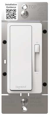 Legrand Radiant 150-Watt Dimmer Light Switch, Single-Pole/3-Way LED Dimmer for Dimmable Lights, RHL153PW, White