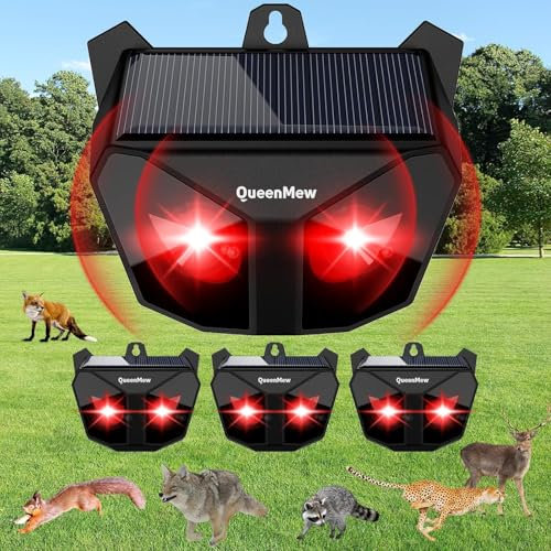 Katzenvertreiber Ultraschall, Katzenschreck für Garten mit Sensor, Solar Katzenabwehr für den Außenbereich mit Flash Light, Ultraschall Abwehrmittel vertreibt zur Vertreibung von Katzen, Batten