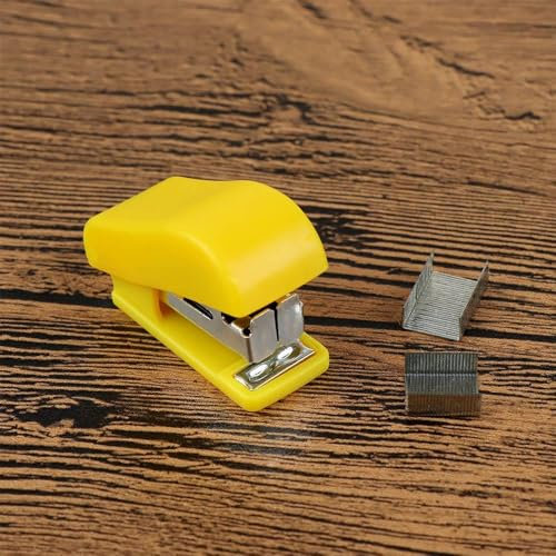 Mini Stapler Set, Mini Stapler with 50PCS Staples, Portable Small Hand Held Desk Staplers for Office School