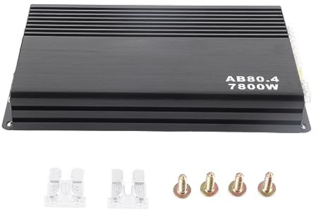 Torvex Amplificatore Auto Digitale, Finale di Potenza Classe AB da 7800 W per Impianto Stereo, Amplificatore Multicanale per Veicoli, Subwoofer, Altoparlanti e Audio Modificato