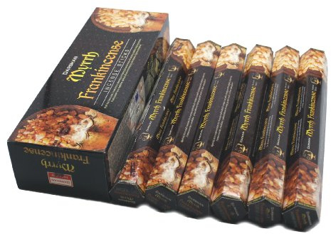 Frankincense & Myrrh - 120 Sticks Box - Darshan Incense (Standard Version)