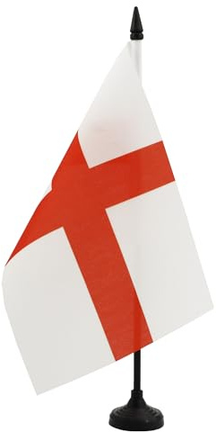 AZ FLAG Bordsflagga England 21x14 cm Engelsk 100D Polyester Plastfot