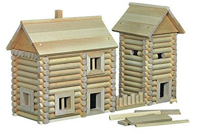 Walachia Vario Massive Box Holzbausteine Holz Baukasten Modellbau Set 418 Teile